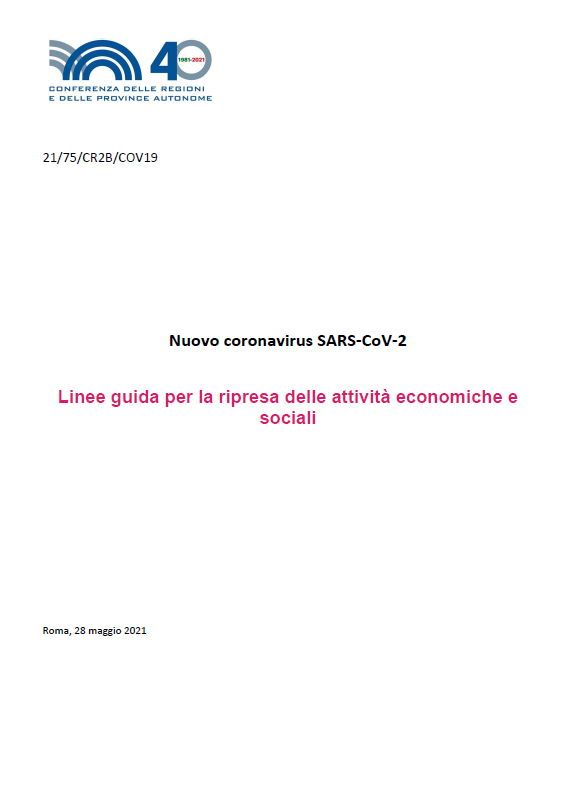 Nuove linee guida e ordinanza del ministero della salute 