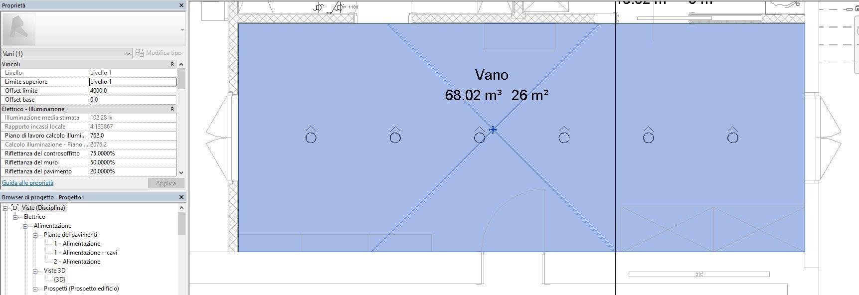 Esempio di calcolo illuminotecnico di un locale