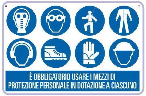 cartello dispositivi di protezione