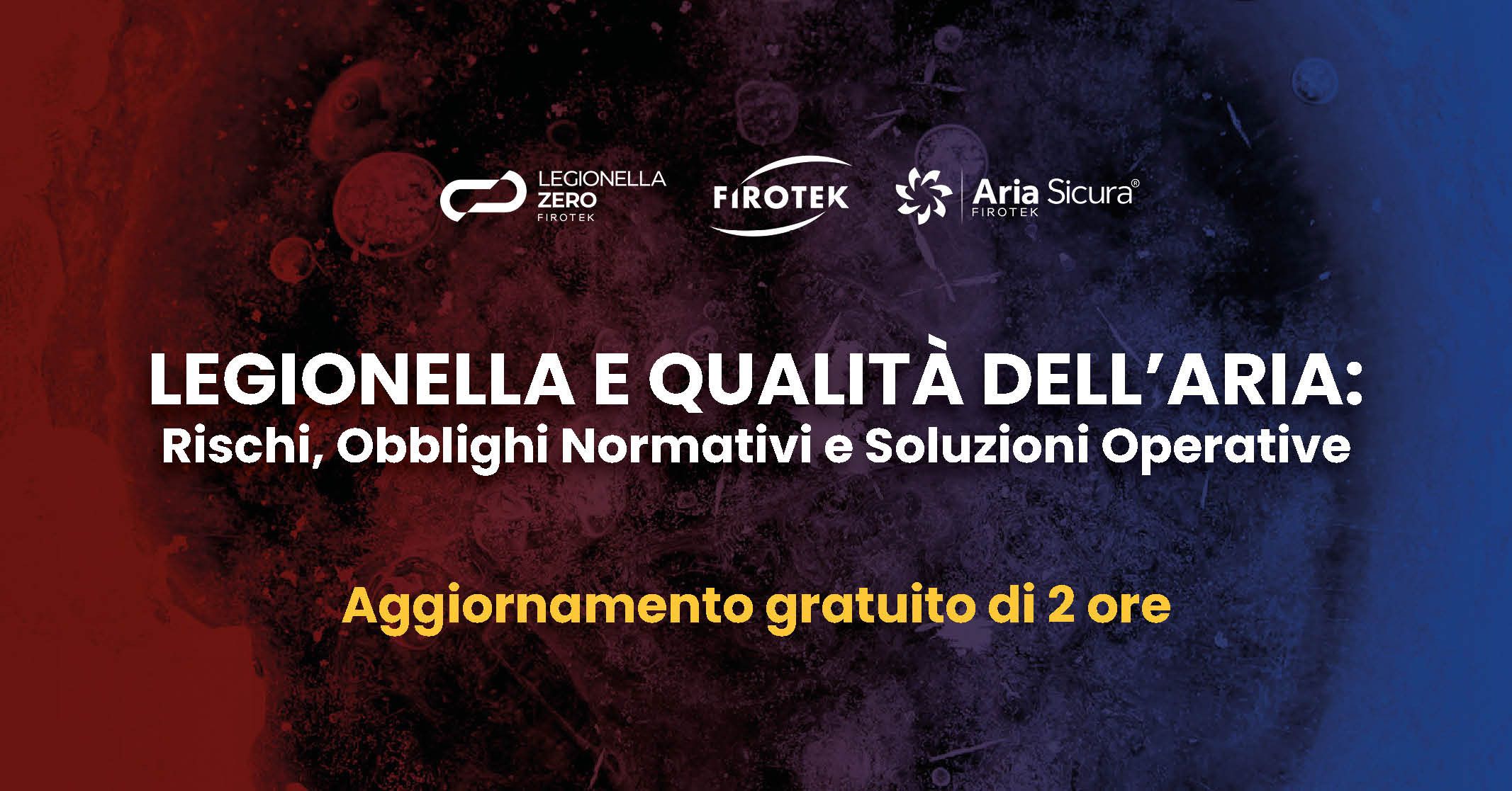 Legionella e Qualità dell’Aria: Seminario Gratuito con crediti Articolo di eLearning News