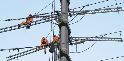Le regole vitali per chi lavora sulle linee aeree ad alta tensione Le regole vitali per chi lavora sulle linee aeree ad alta tensione