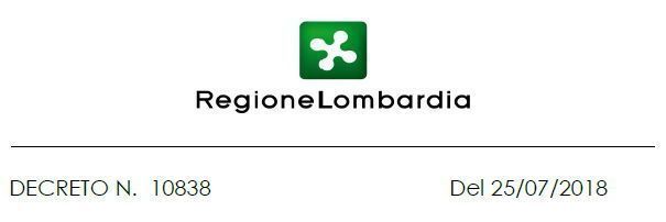 Decreto Regione Lombardia