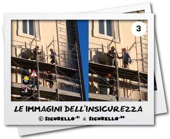 foto elettricista su ponteggio