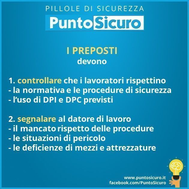 la nomina del preposto è obbligatoria sopra i 5 lavoratori