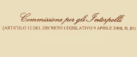 Il D.Lgs. 151/2015 e le modifiche alla Commissione Interpelli Il D.Lgs. 151/2015 e le modifiche alla Commissione Interpelli
