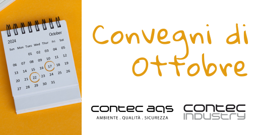 2 convegni gratuiti, 11 crediti RSPP ASPP: a ottobre partecipa agli eventi Contec 2 convegni gratuiti, 11 crediti RSPP ASPP: a ottobre partecipa agli eventi Contec