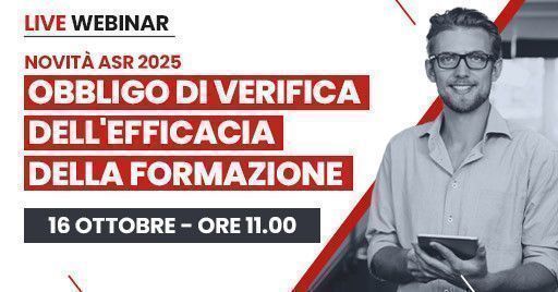 Webinar - Accordo 2025: Obbligo di verifica dell’efficacia formativa
